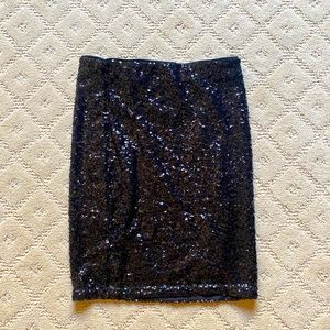 NEW black sparkly sequin pencil skirt